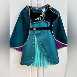Disney Princess Frozen 2 DELUXE Queen Anna Coronation Costume Dress with Cape